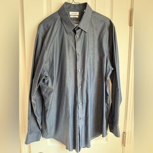 Calvin Klein Men's Slate Gray Dress Shirt